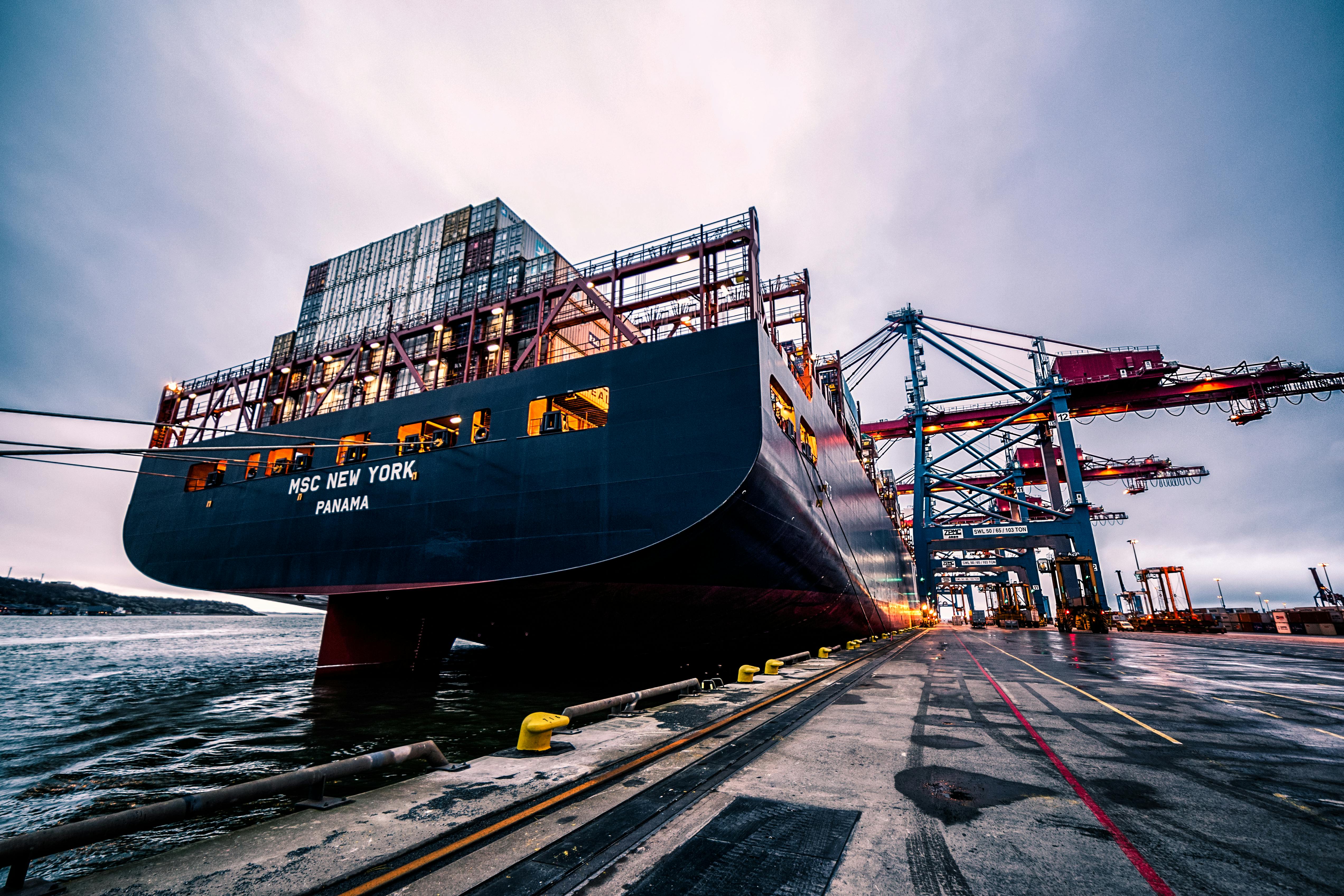 Ship at sea